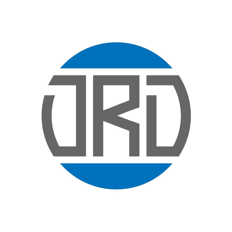 design de logotipo de carta drd em fundo branco. conceito de logotipo de círculo de iniciais criativas drd. design de letras dr. vetor