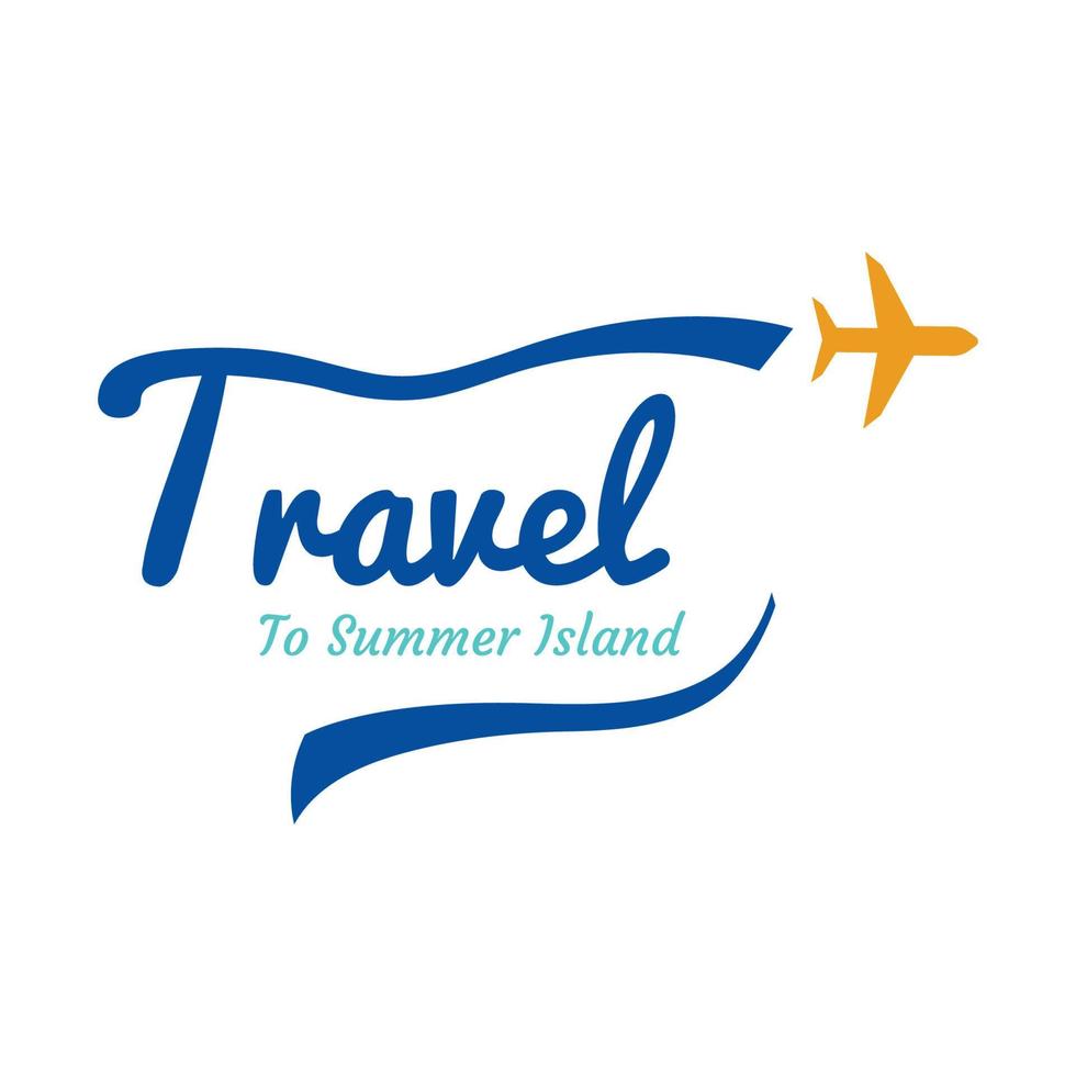 design de modelo de logotipo de agência de passagem aérea, férias, viajando no verão isolado em background.logo para negócios, marca, agência e viagens. vetor