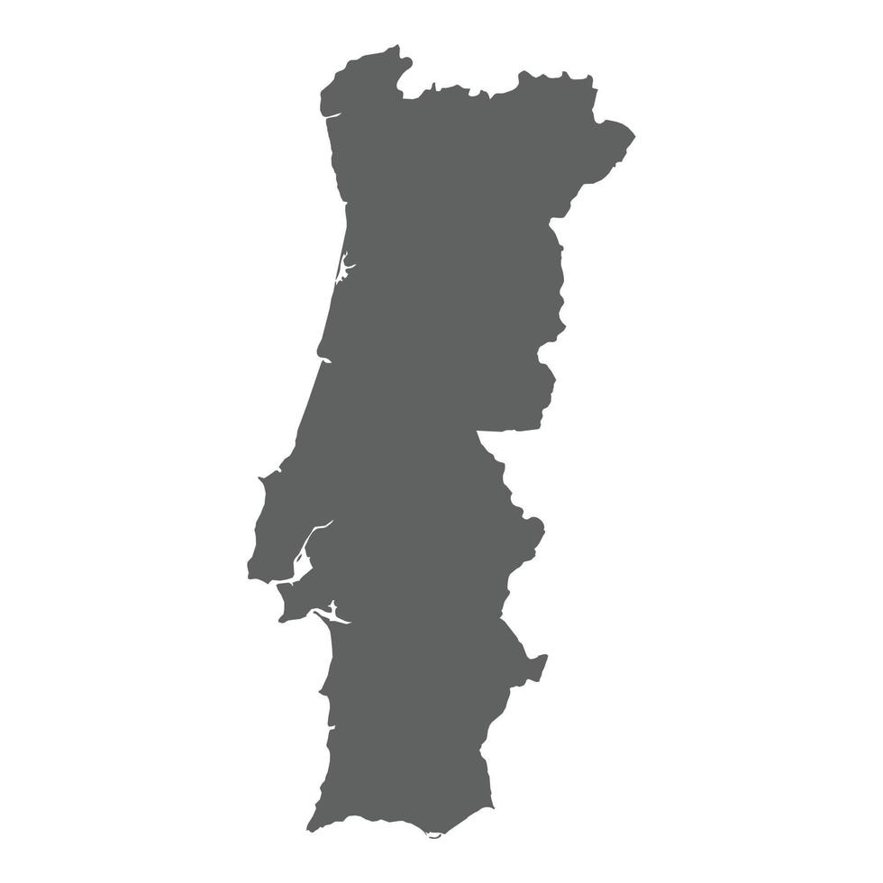 mapa de portugal vetor