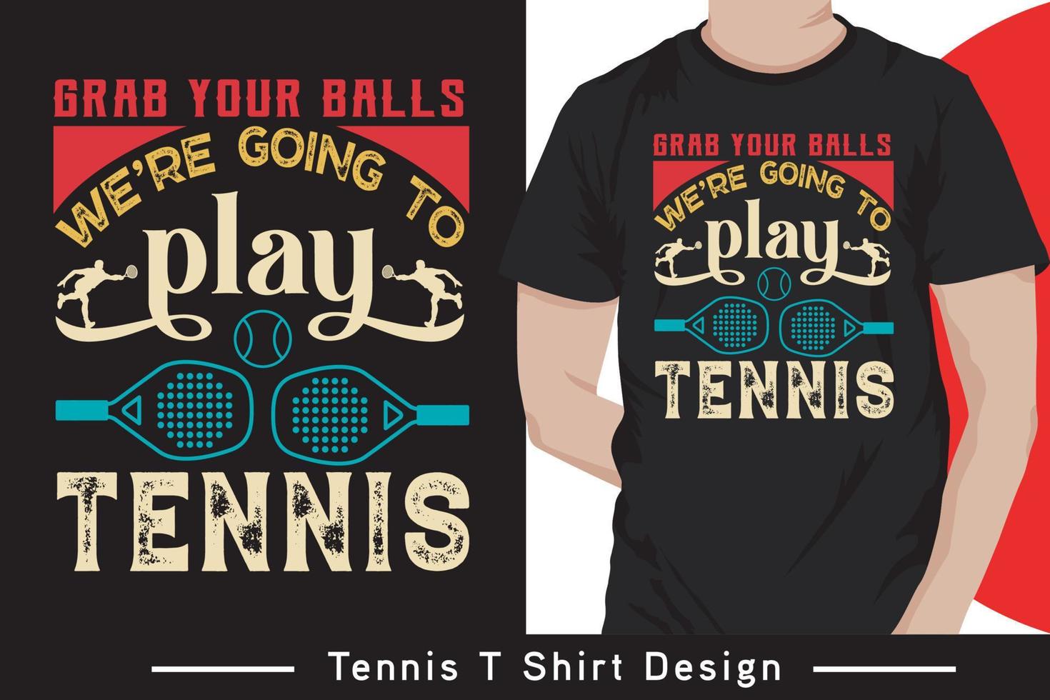 jogador de tênis profissional vetor de tipografia de tênis retrô engraçado vetor de design de camiseta profissional