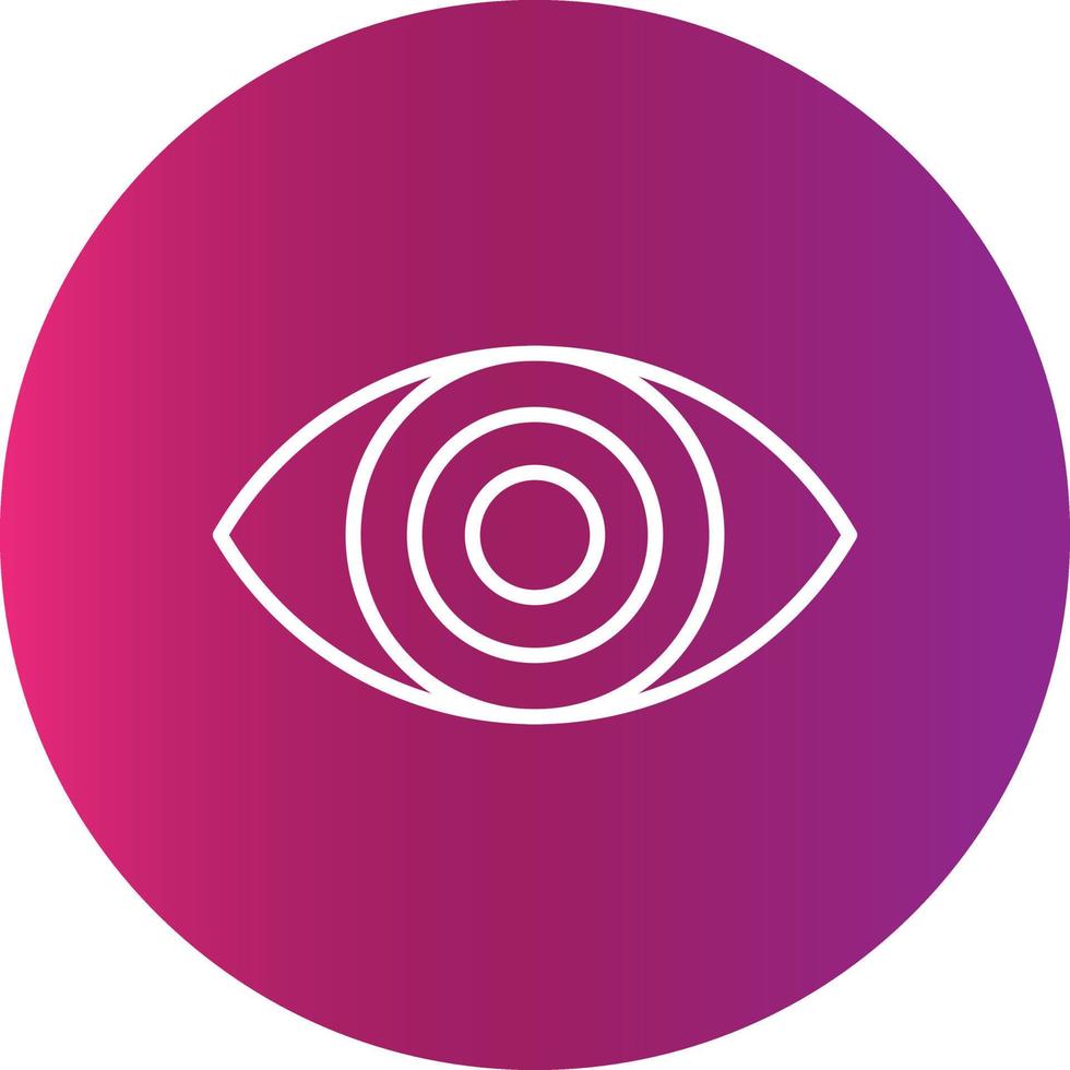 design de ícone criativo de olho vetor