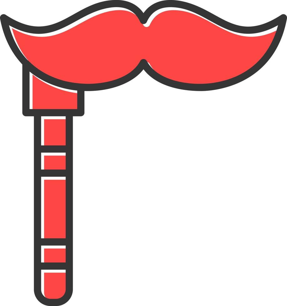 design de ícone criativo de bigode vetor