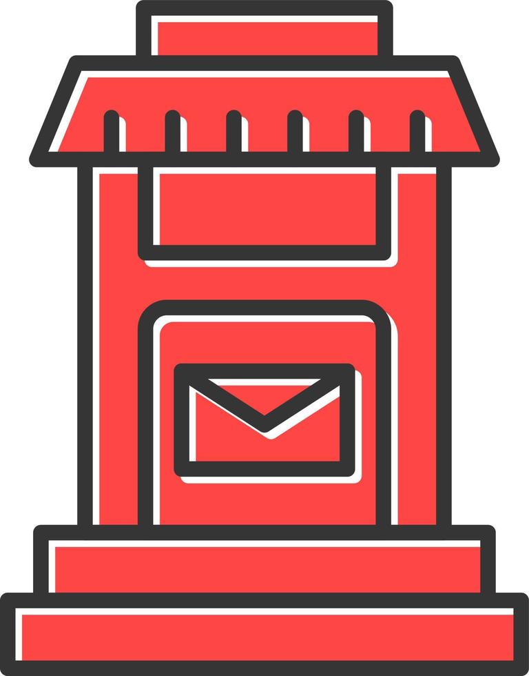 design de ícone criativo de caixa postal vetor