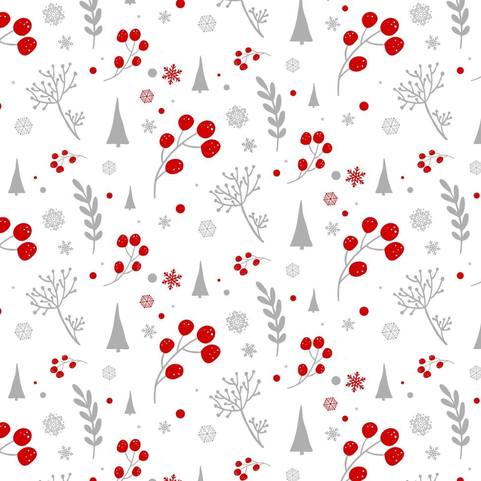 design de padrão de natal estilo scandi decorativo vetor