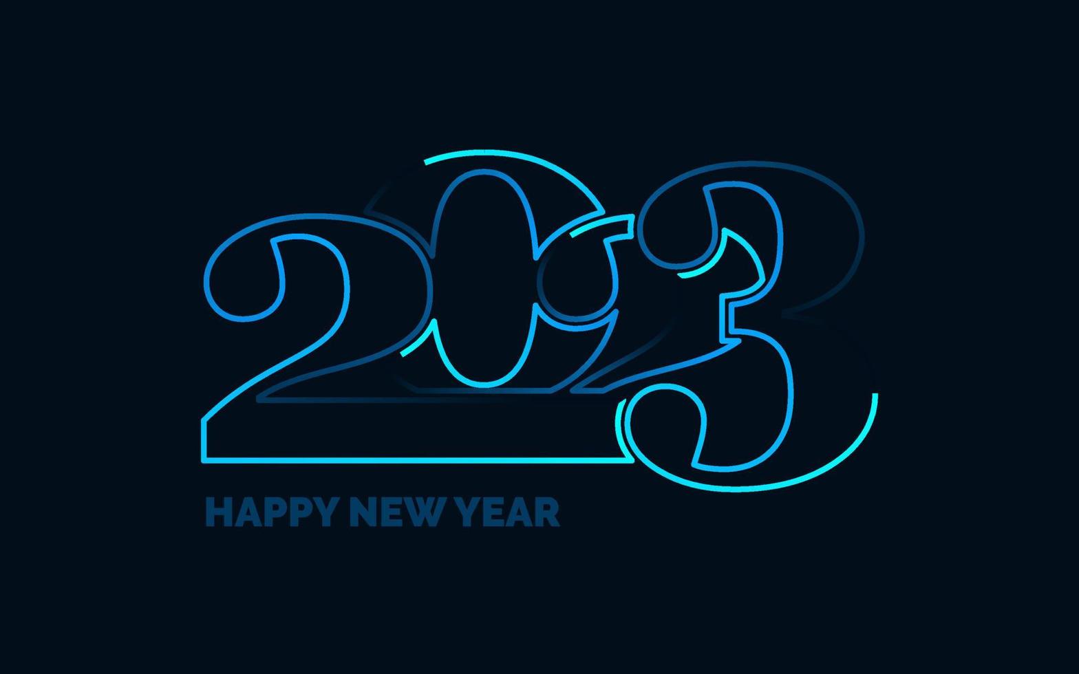 2066 projeto feliz ano novo. design de logotipo de ano novo 2023 para design de brochura. cartão. bandeira. decoração de natal 2023 vetor