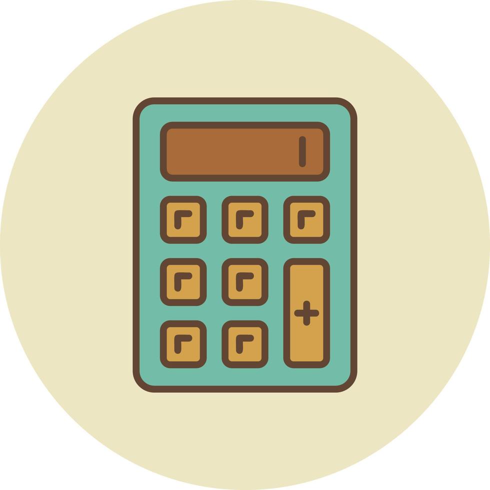 design de ícone criativo de calculadora vetor