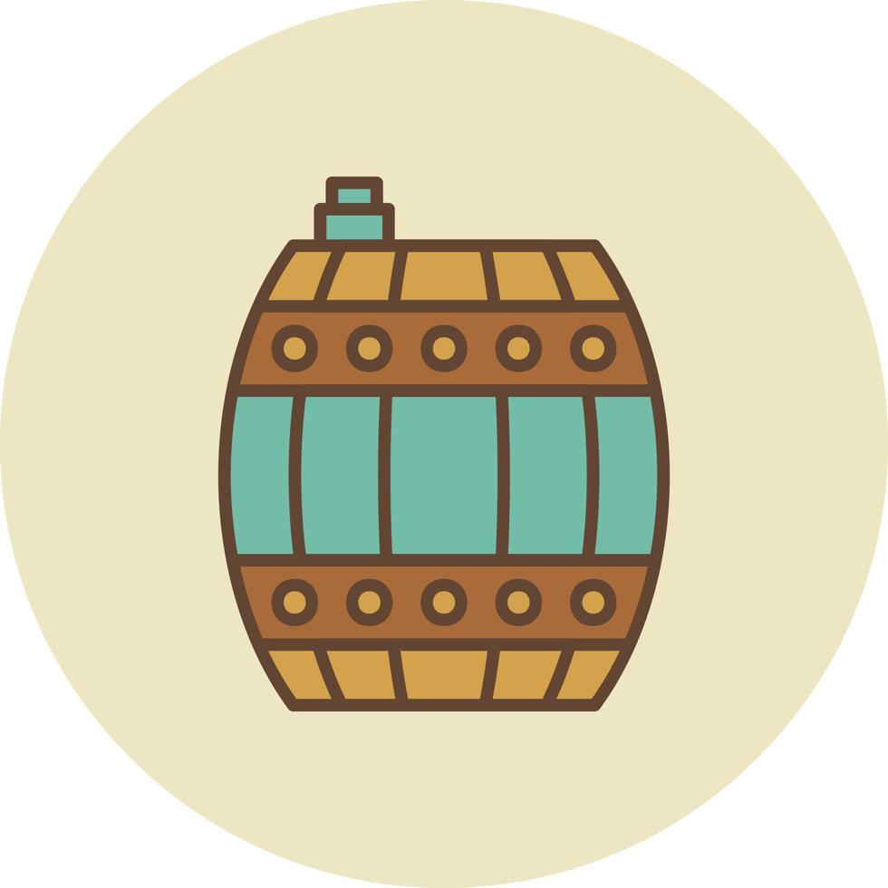 design de ícone criativo de barril vetor