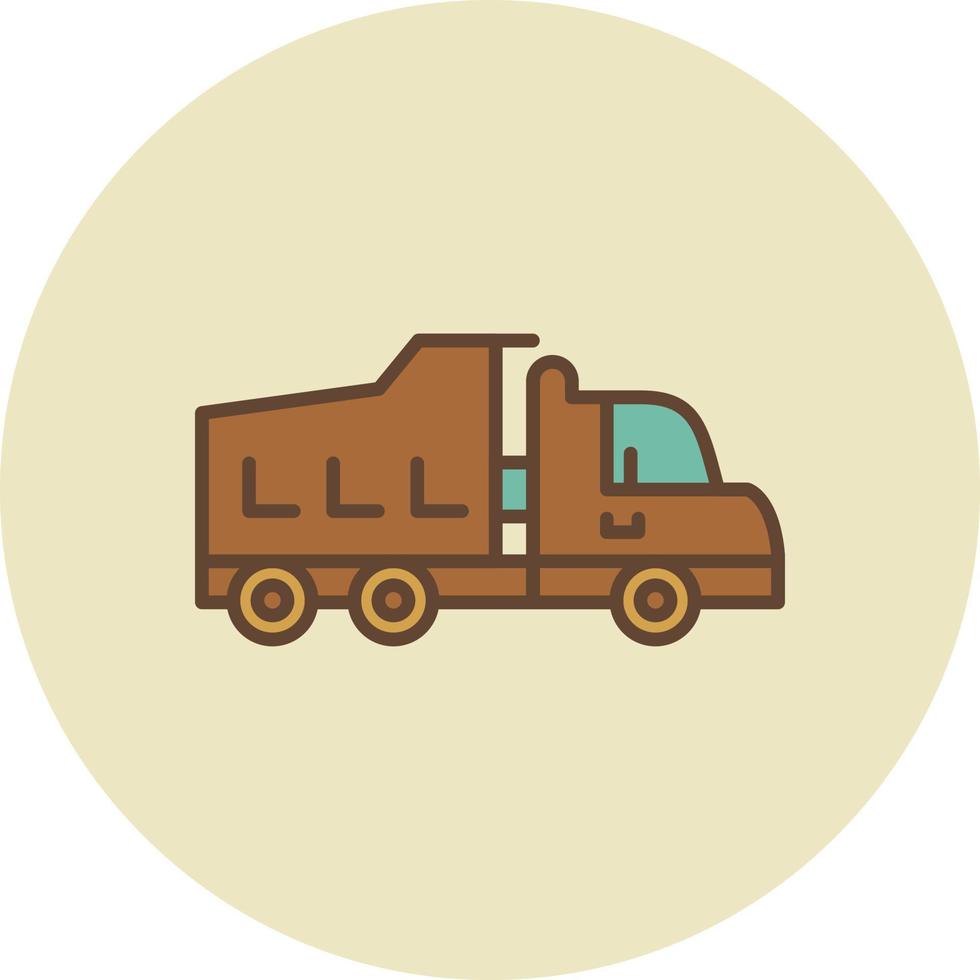design de ícone criativo de caminhão vetor
