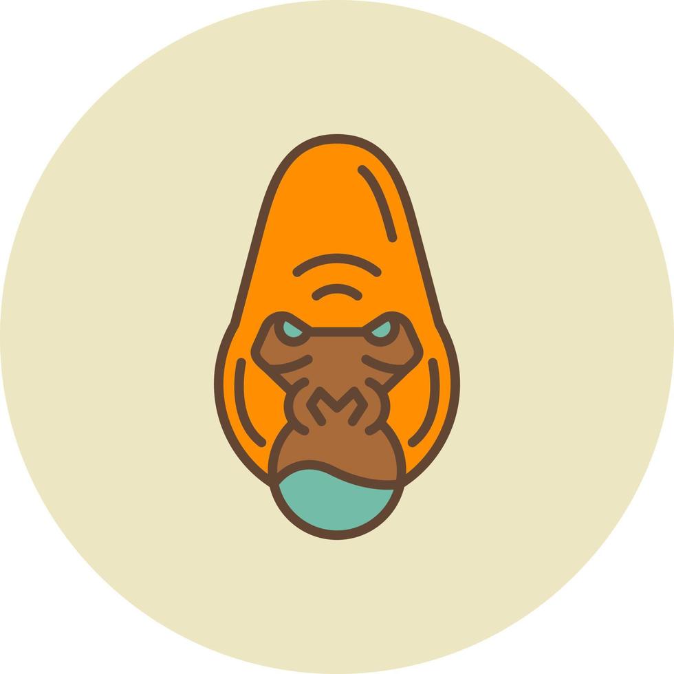 design de ícone criativo de gorila vetor