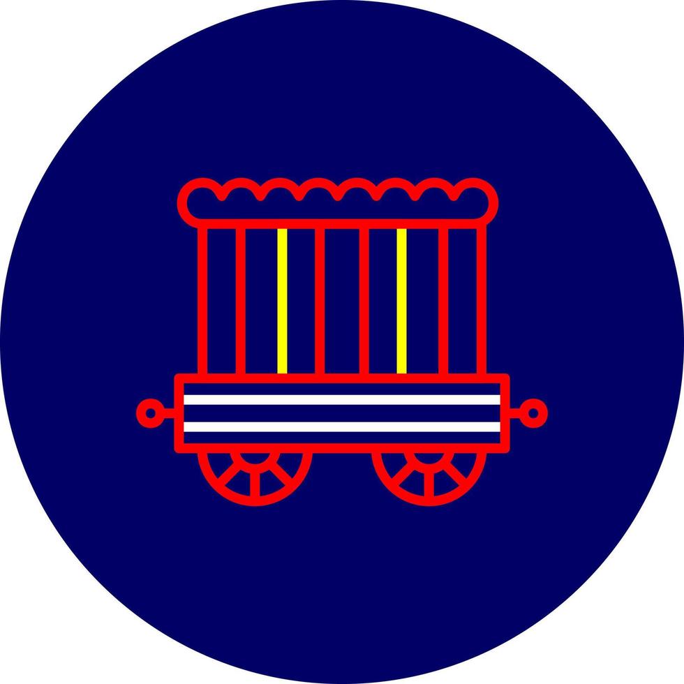 design de ícone criativo de carruagem de circo vetor