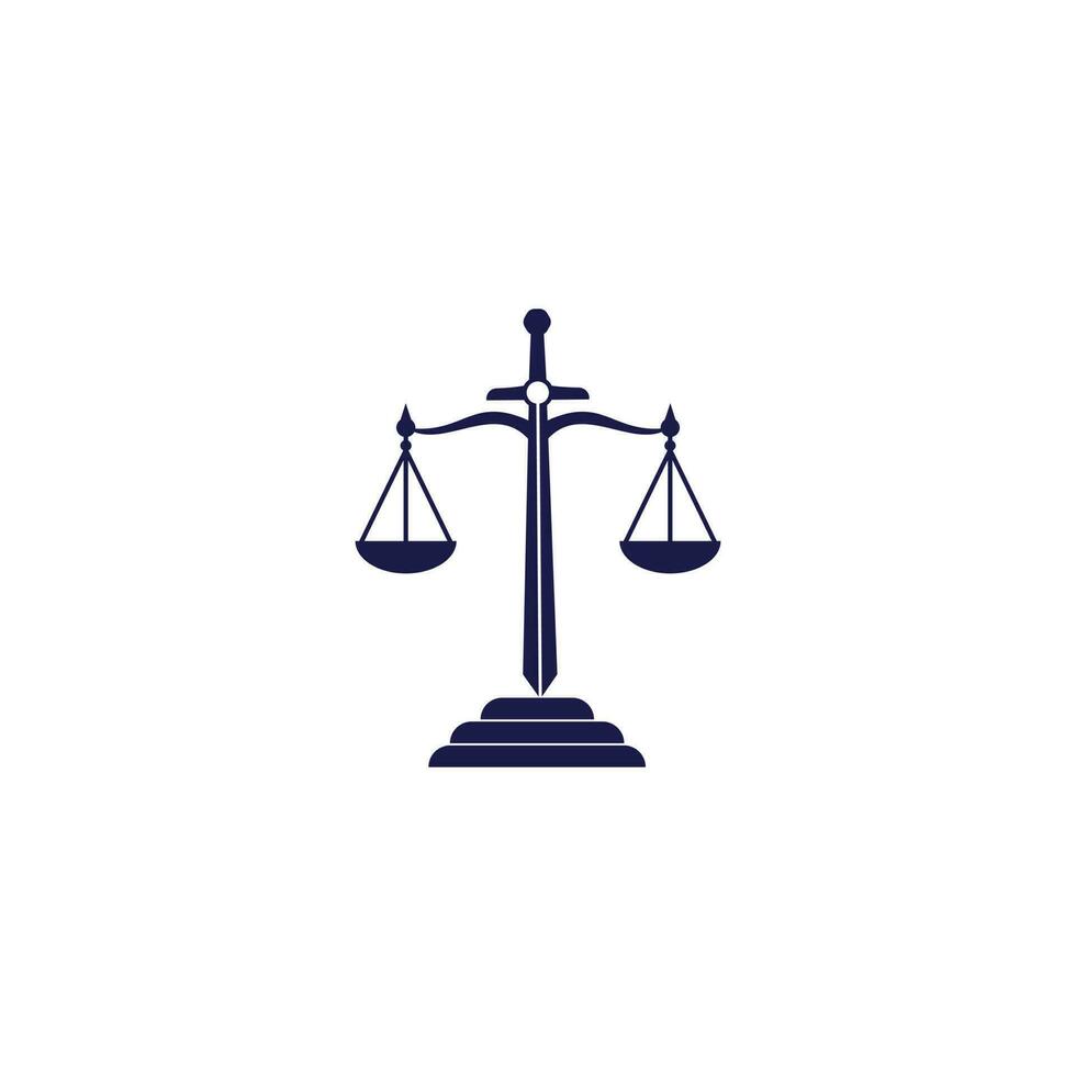 design de logotipo de lei e advogado. escritório de advocacia e design de logotipo de vetor de escritório.