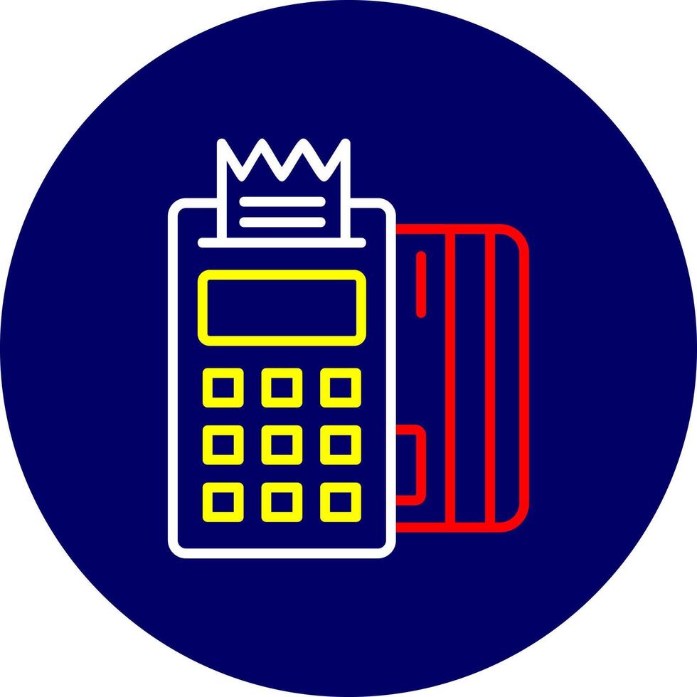 design de ícone criativo de terminal pos vetor