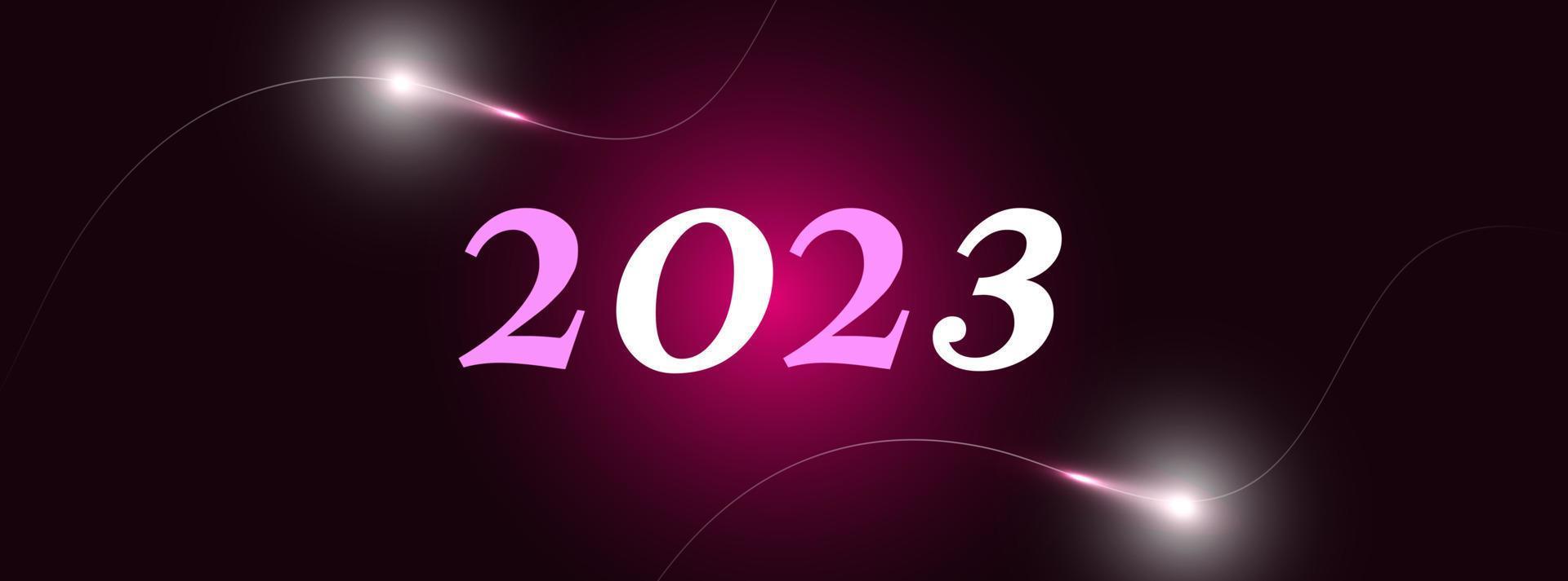 plano de fundo 2023 vetor de design de ilustração vetorial de ano novo