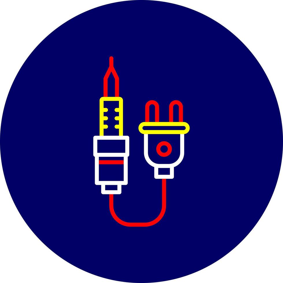 design de ícone criativo de ferro de solda vetor