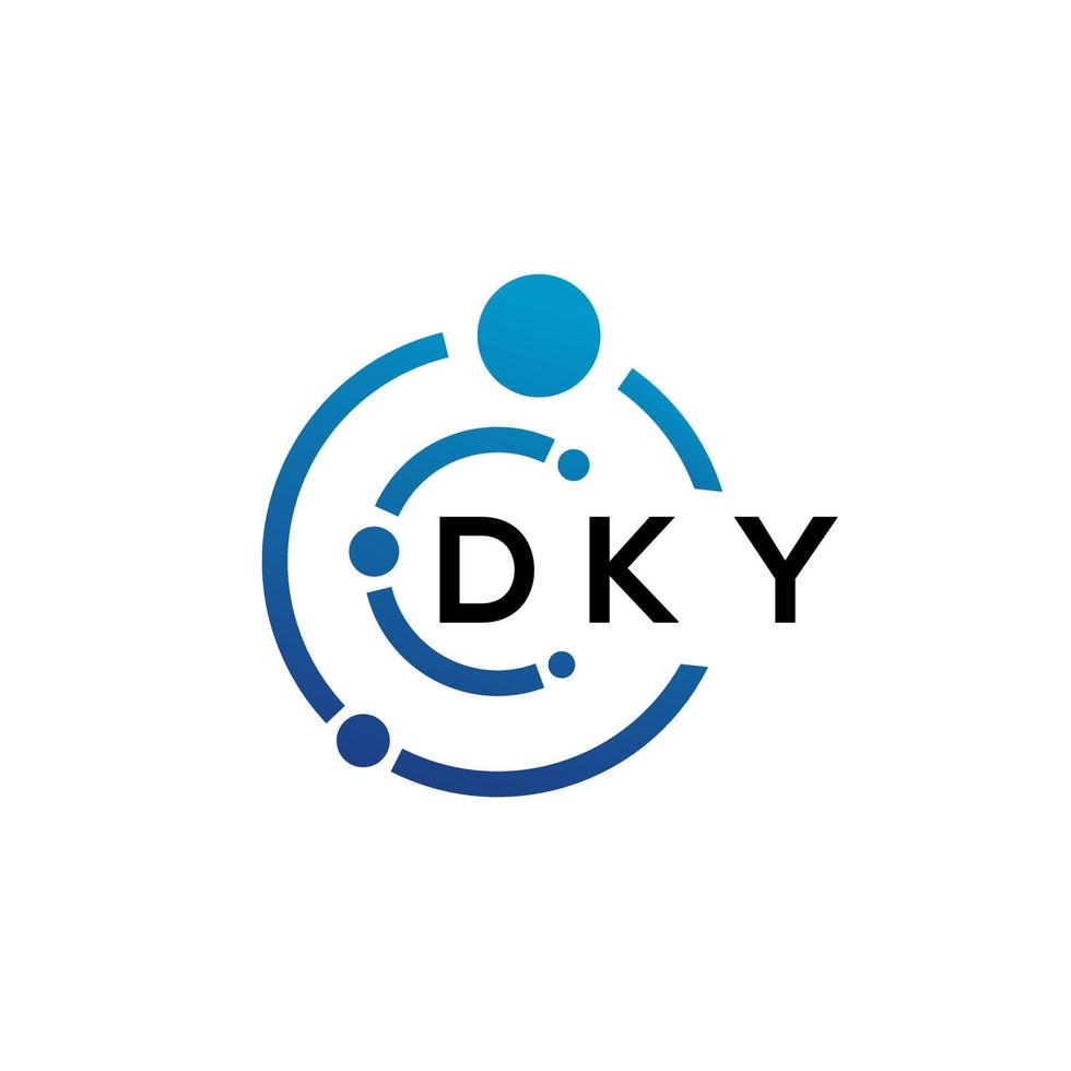 design do logotipo da carta dkx em fundo branco. dkx conceito de logotipo de carta de iniciais criativas. design de letras dkx. vetor