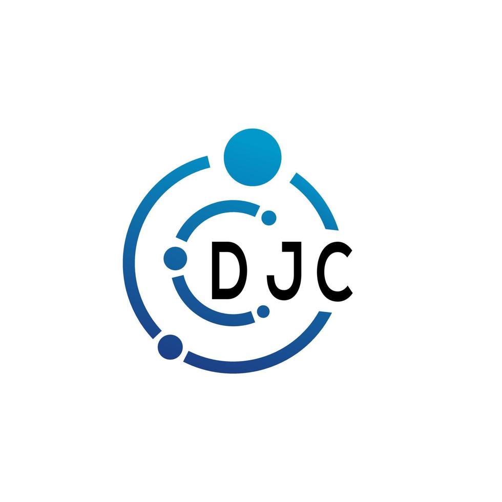 design do logotipo da carta djc em fundo branco. conceito criativo do logotipo da carta inicial djc. design de letras djc. vetor