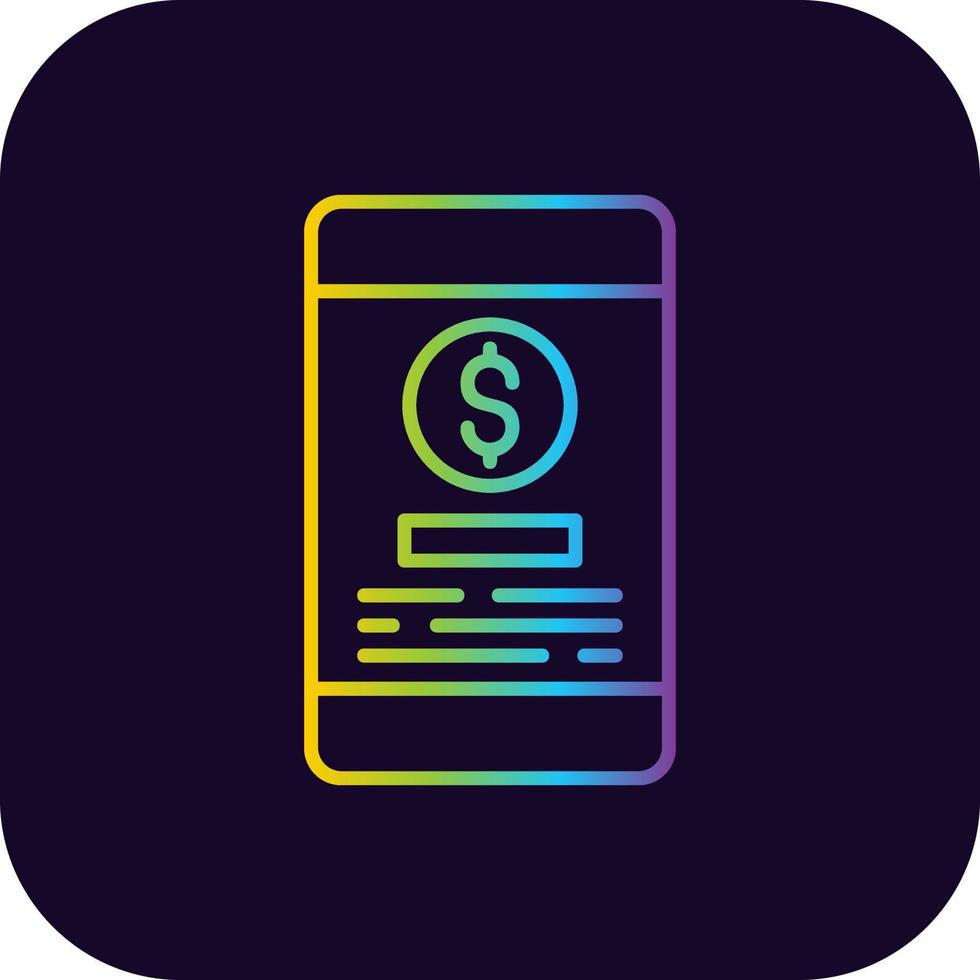 design de ícone criativo de pagamento online vetor