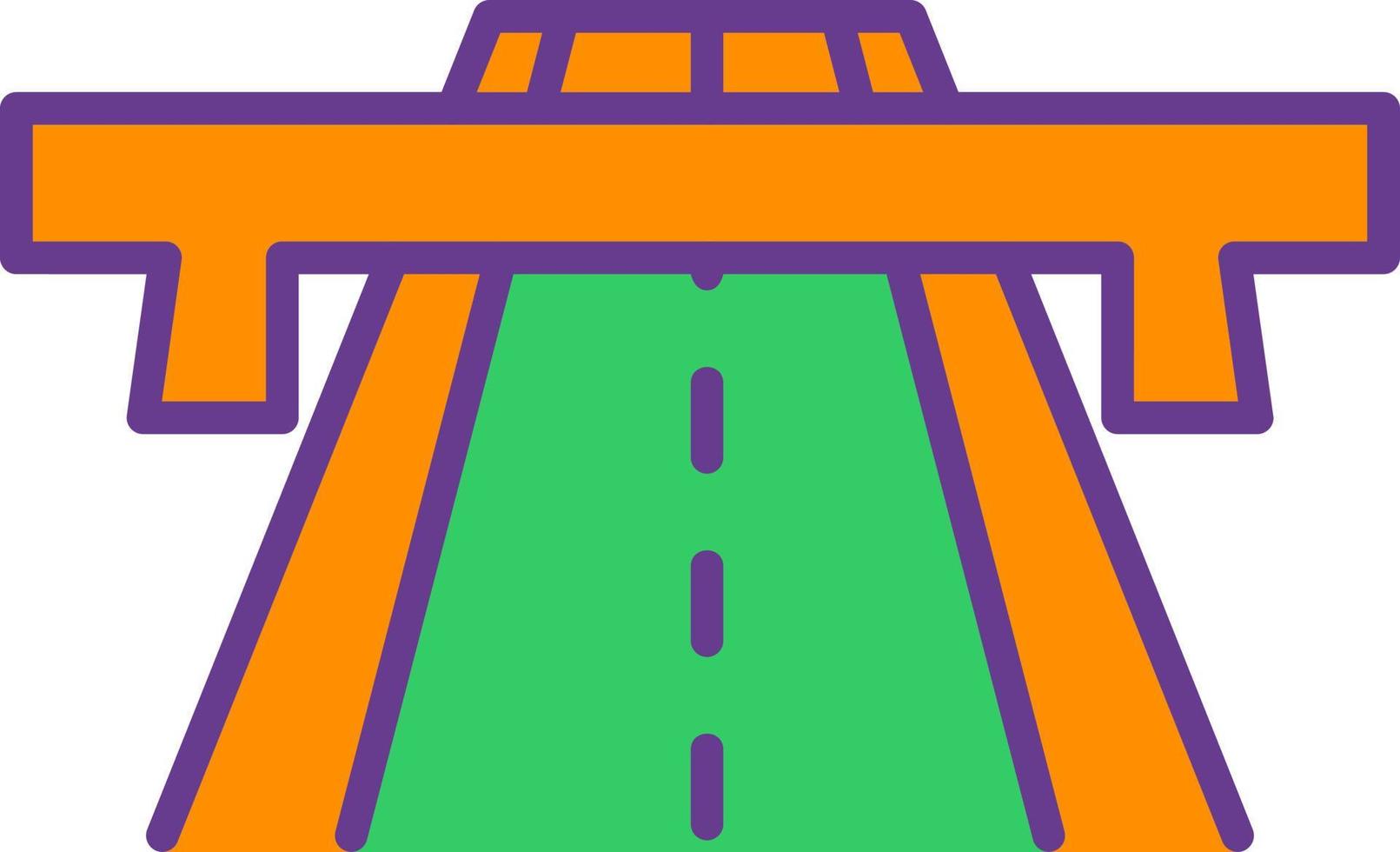 design de ícone criativo de estrada vetor