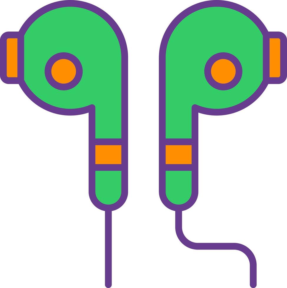 design de ícone criativo de fones de ouvido vetor
