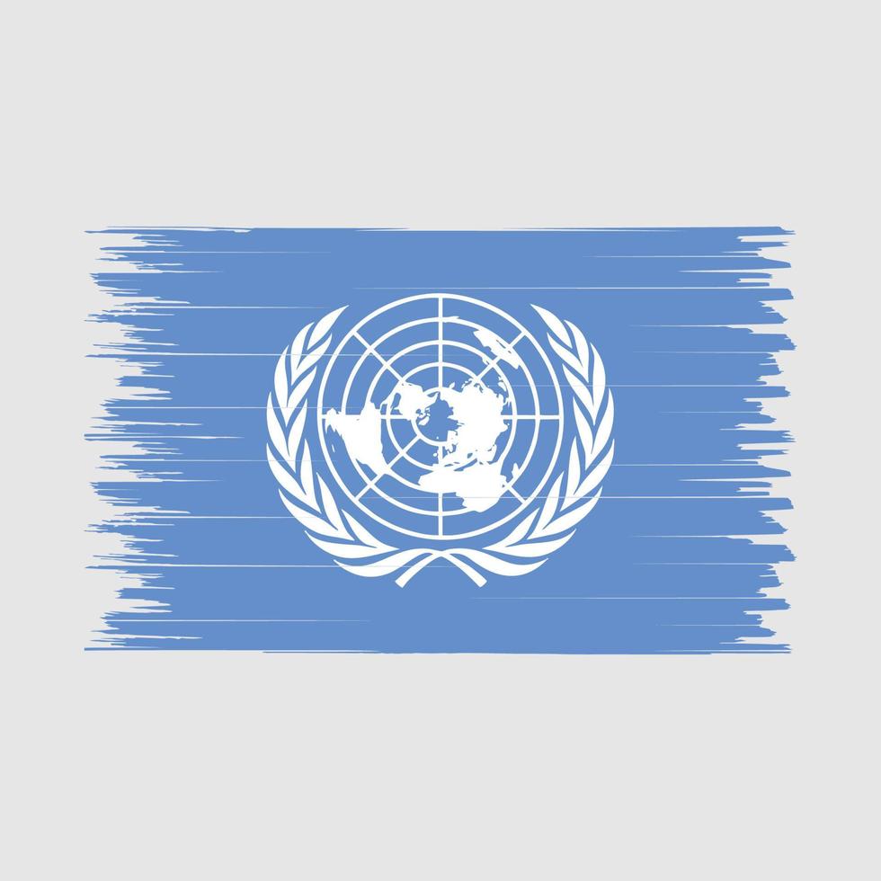 escova de bandeira das nações unidas vetor