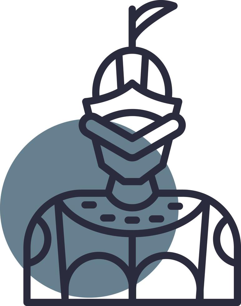 design de ícone criativo de cavaleiro vetor