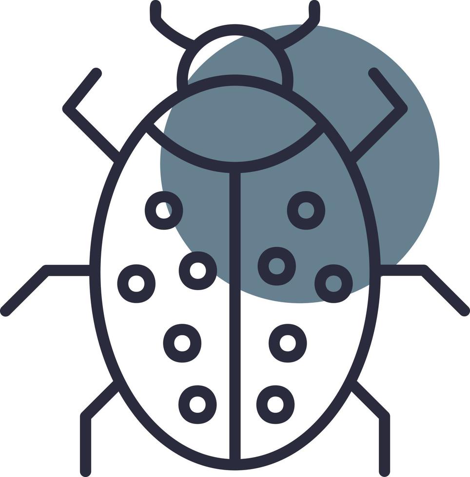 design de ícone criativo de bug vetor