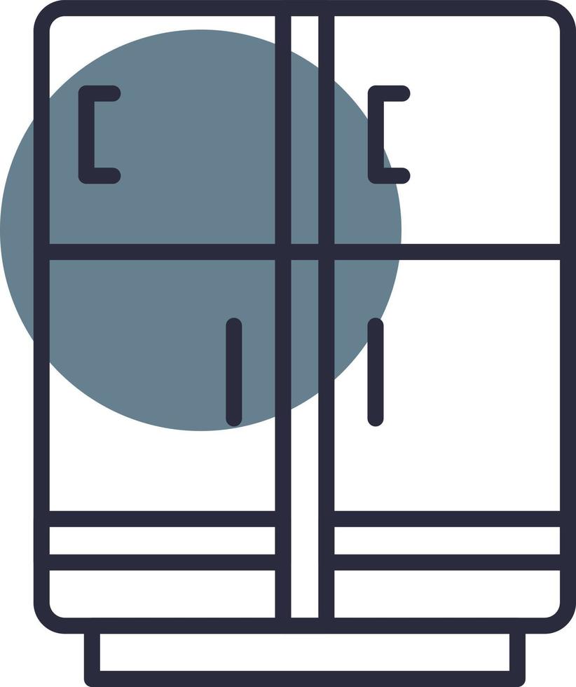 design de ícone criativo de geladeira vetor