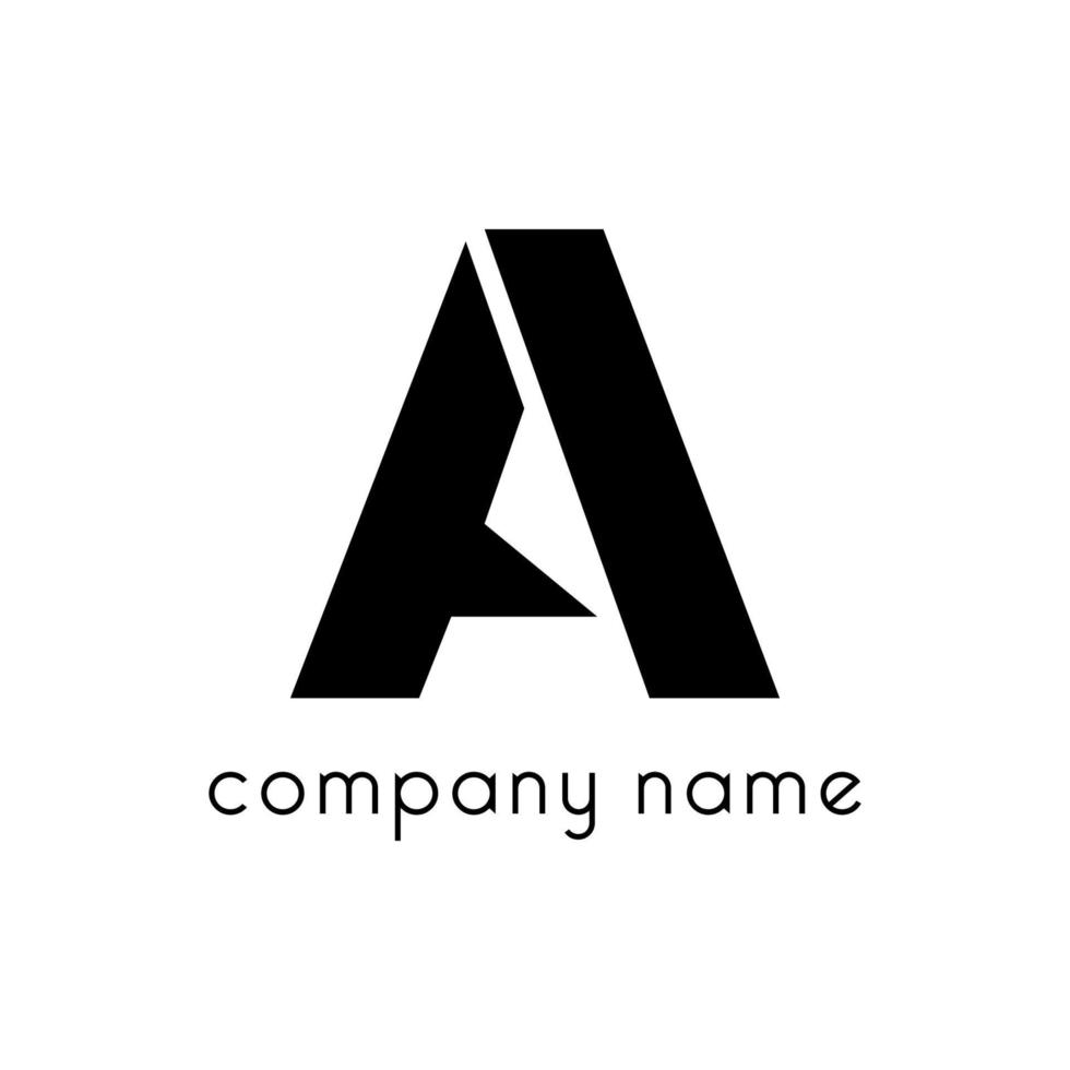 design de vetor de logotipo com uma letra inicial