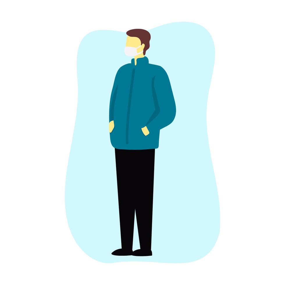 design de ilustração vetorial de uma pessoa em pé vetor