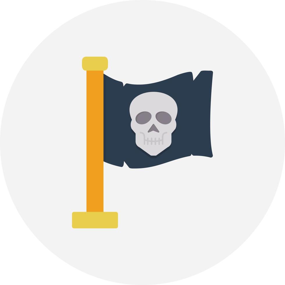 design de ícone criativo de bandeira de piratas vetor