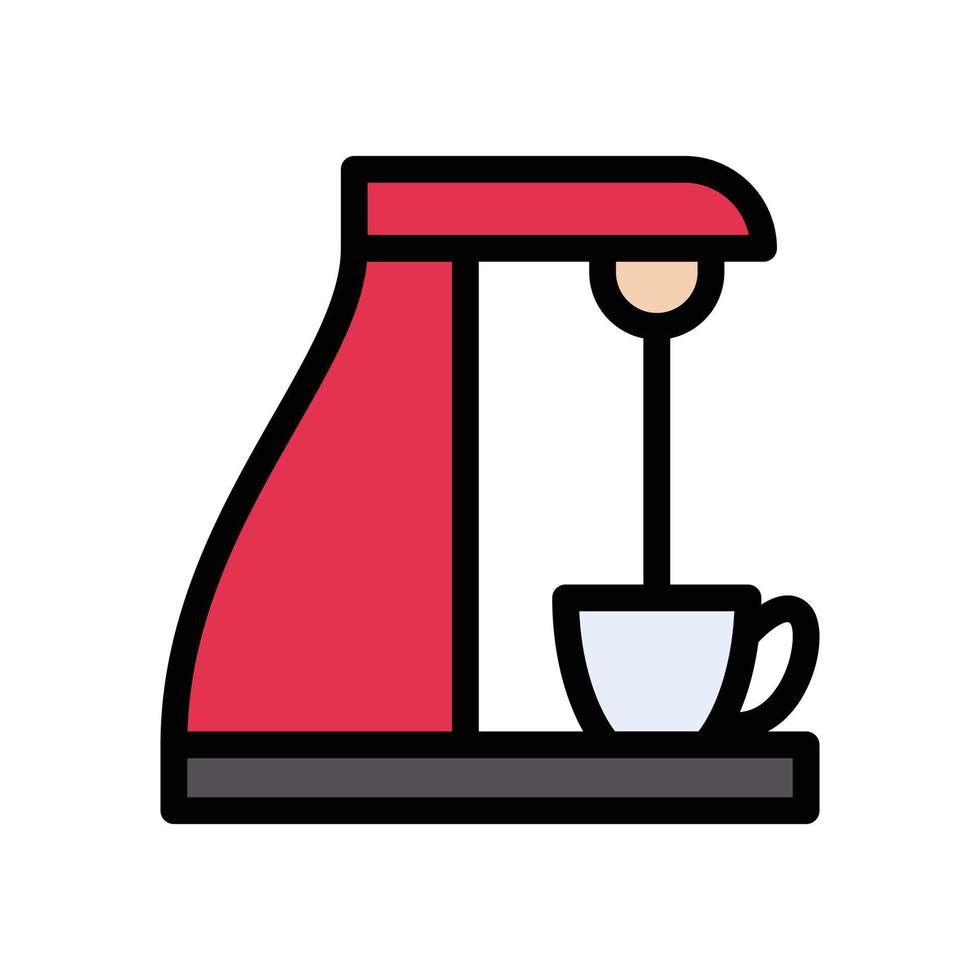 ilustração vetorial de cafeteira em ícones de símbolos.vector de qualidade background.premium para conceito e design gráfico. vetor