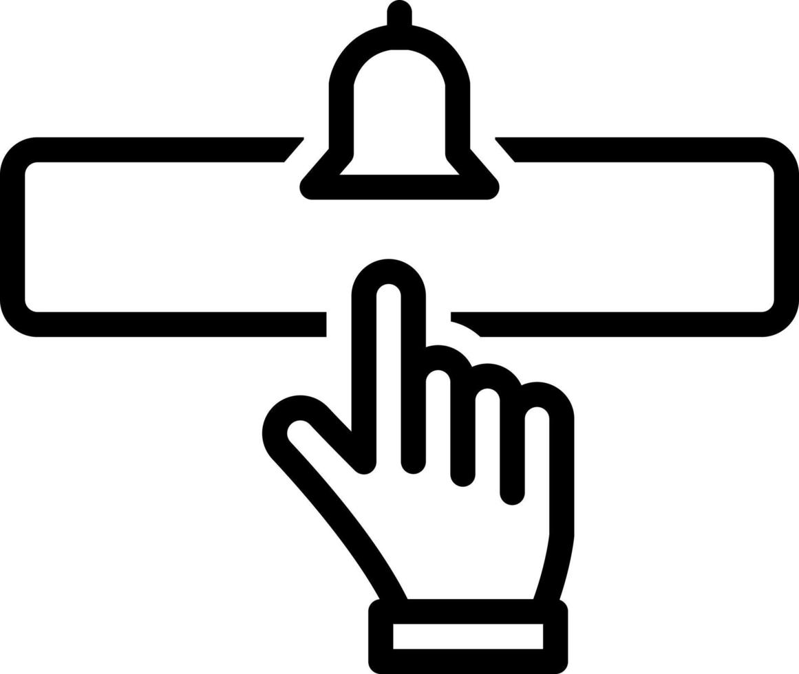 ícone de linha para assinaturas vetor