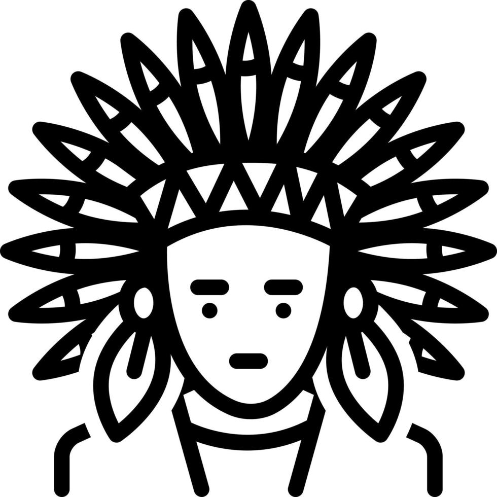 ícone de linha para apache vetor
