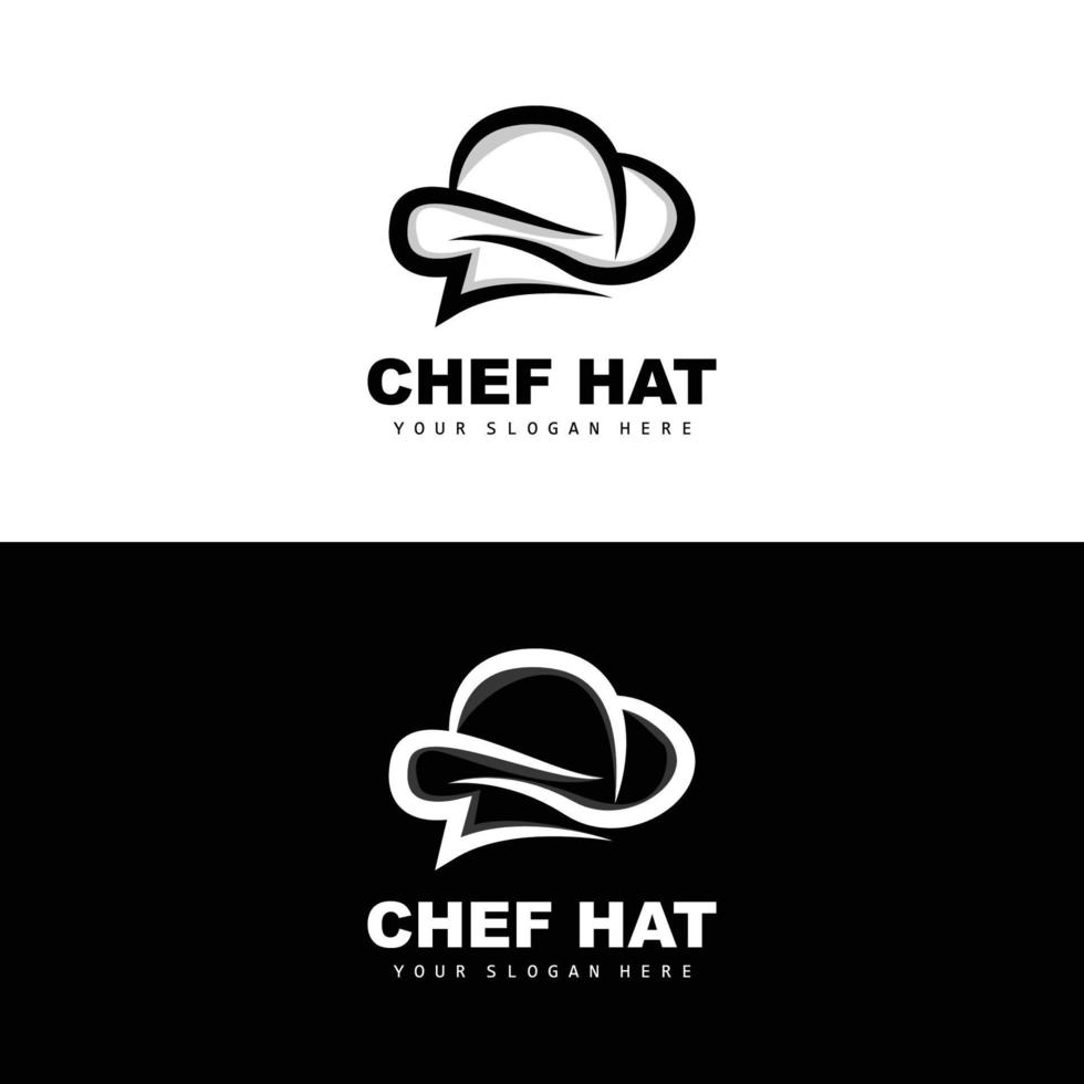 logotipo do chapéu de chef, vetor de chef de restaurante, design para restaurante, catering, delicatessen, padaria