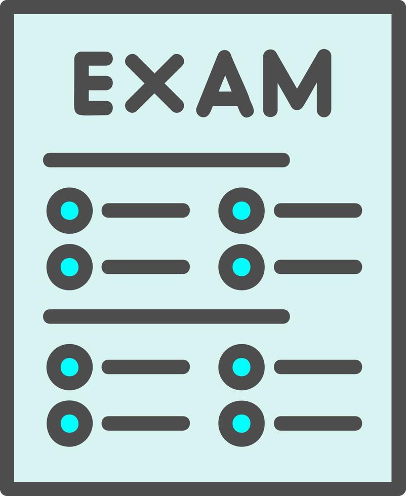 ícone de vetor de exame