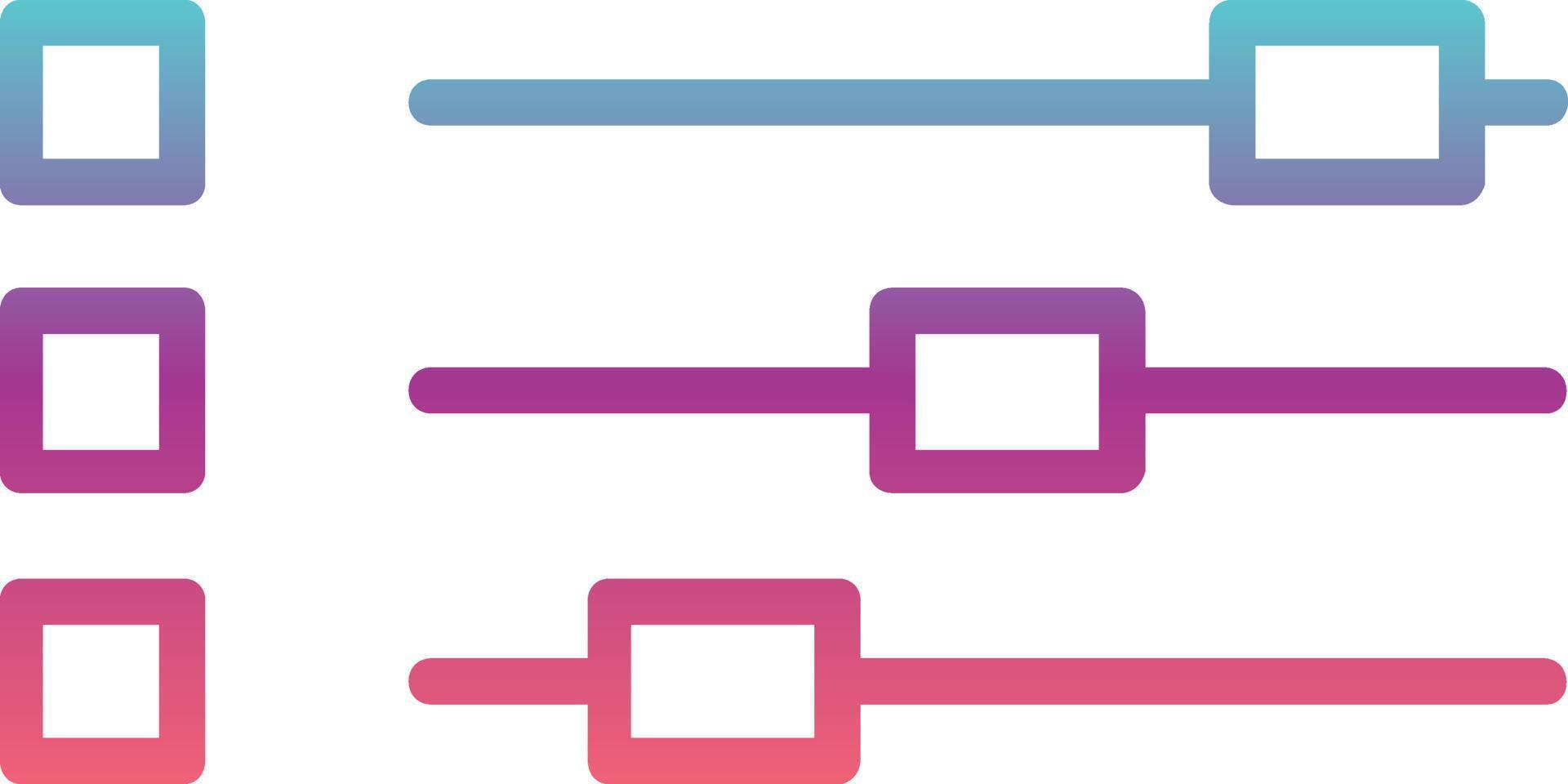 design de ícone de controles deslizantes vetor