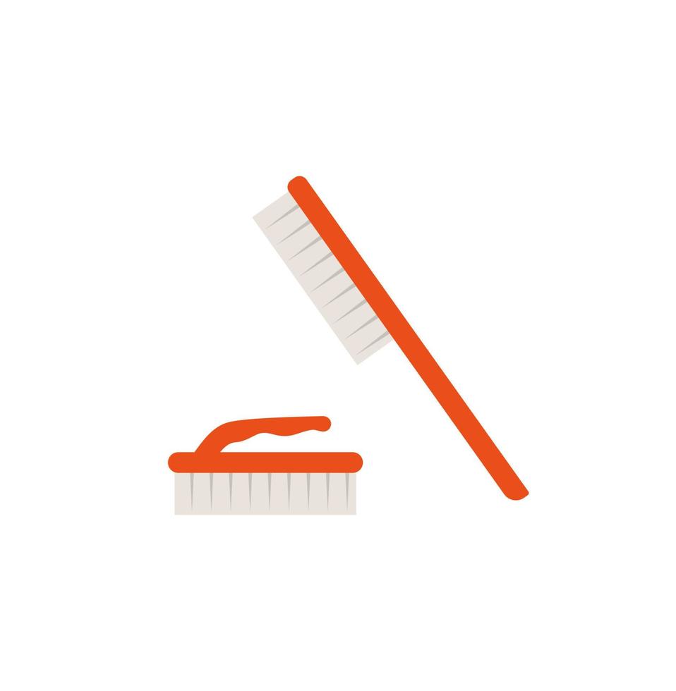 escovas acessórios de limpeza estilo simples. vetor