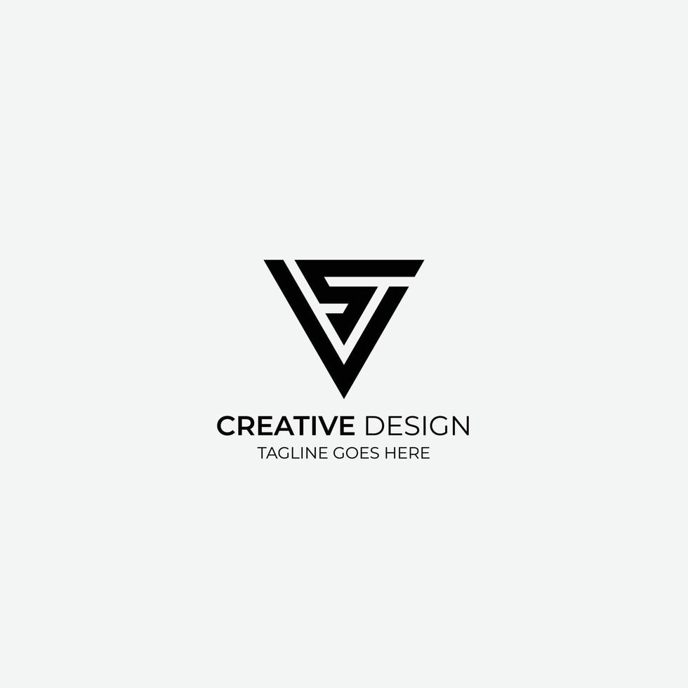 versus design de logotipo vetorial minimalista e moderno adequado para empresas e marcas vetor