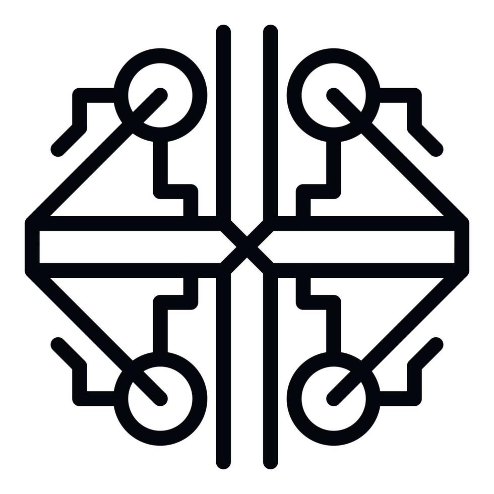ícone da alquimia antiga, estilo de estrutura de tópicos vetor