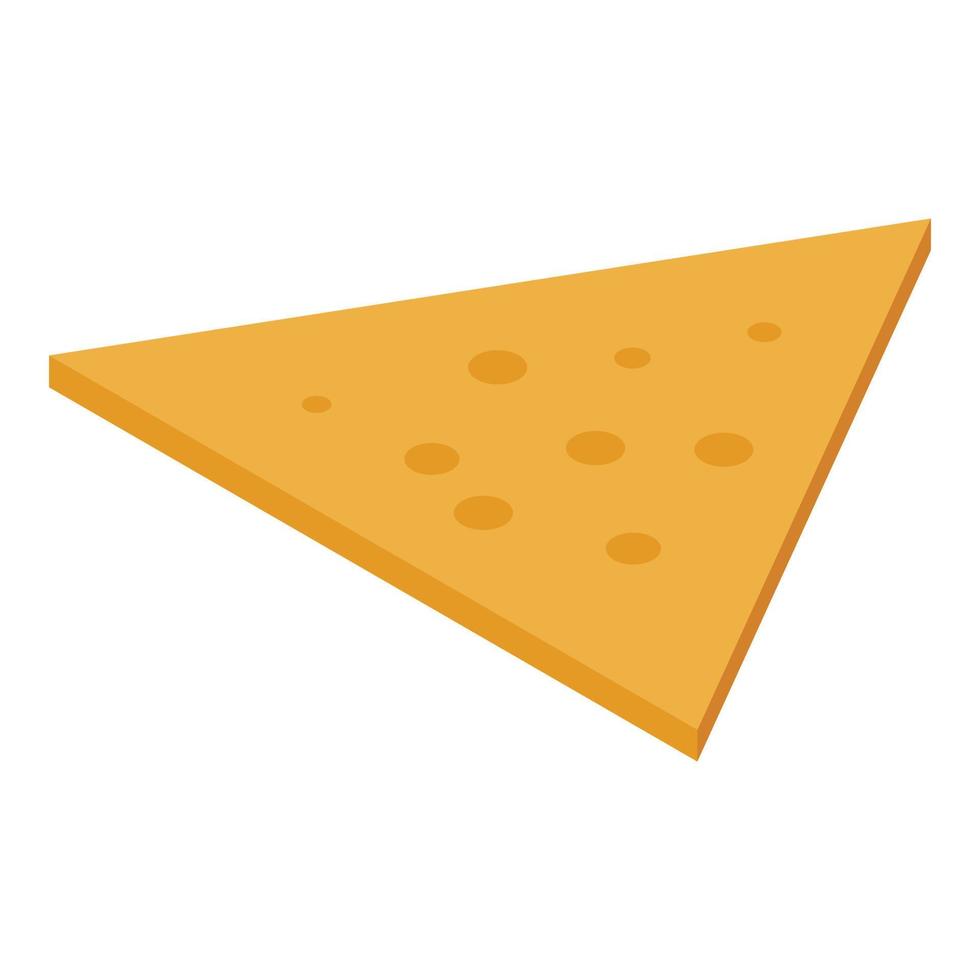 ícone de nachos, estilo isométrico vetor