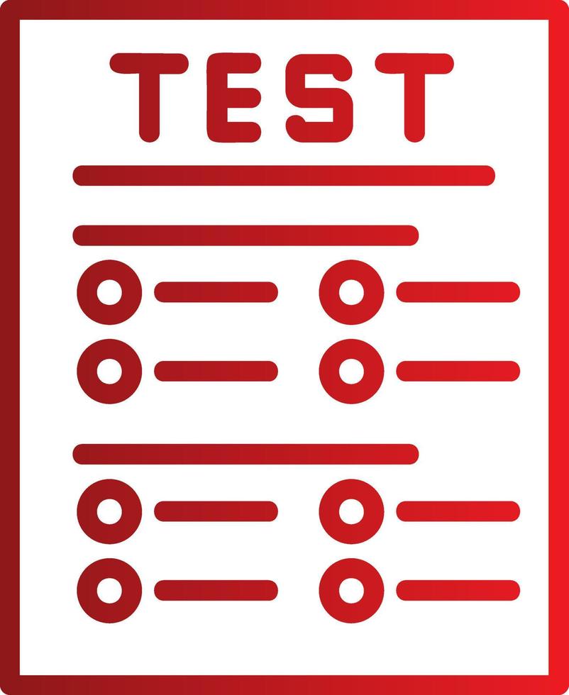 ícone de vetor de teste