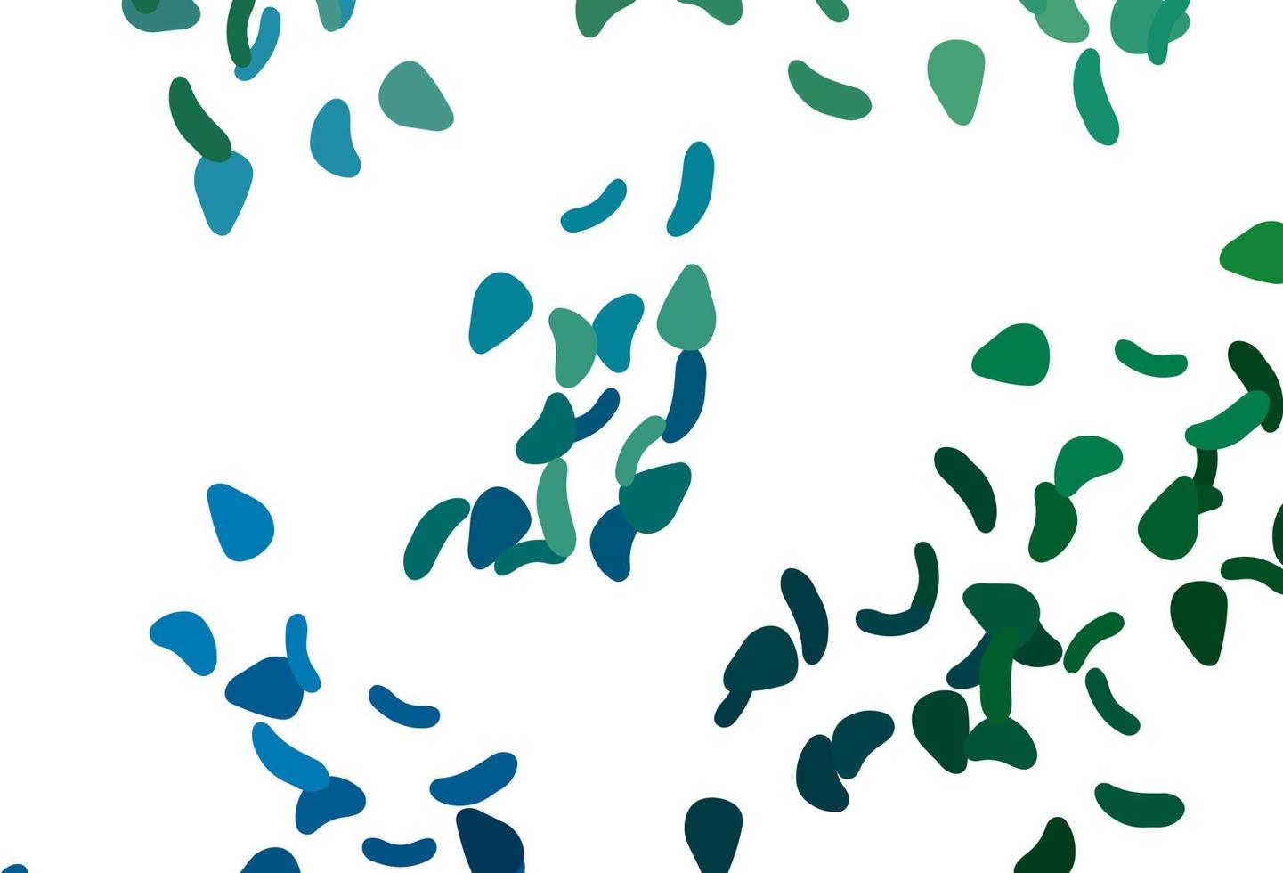pano de fundo azul claro e verde do vetor com formas abstratas.