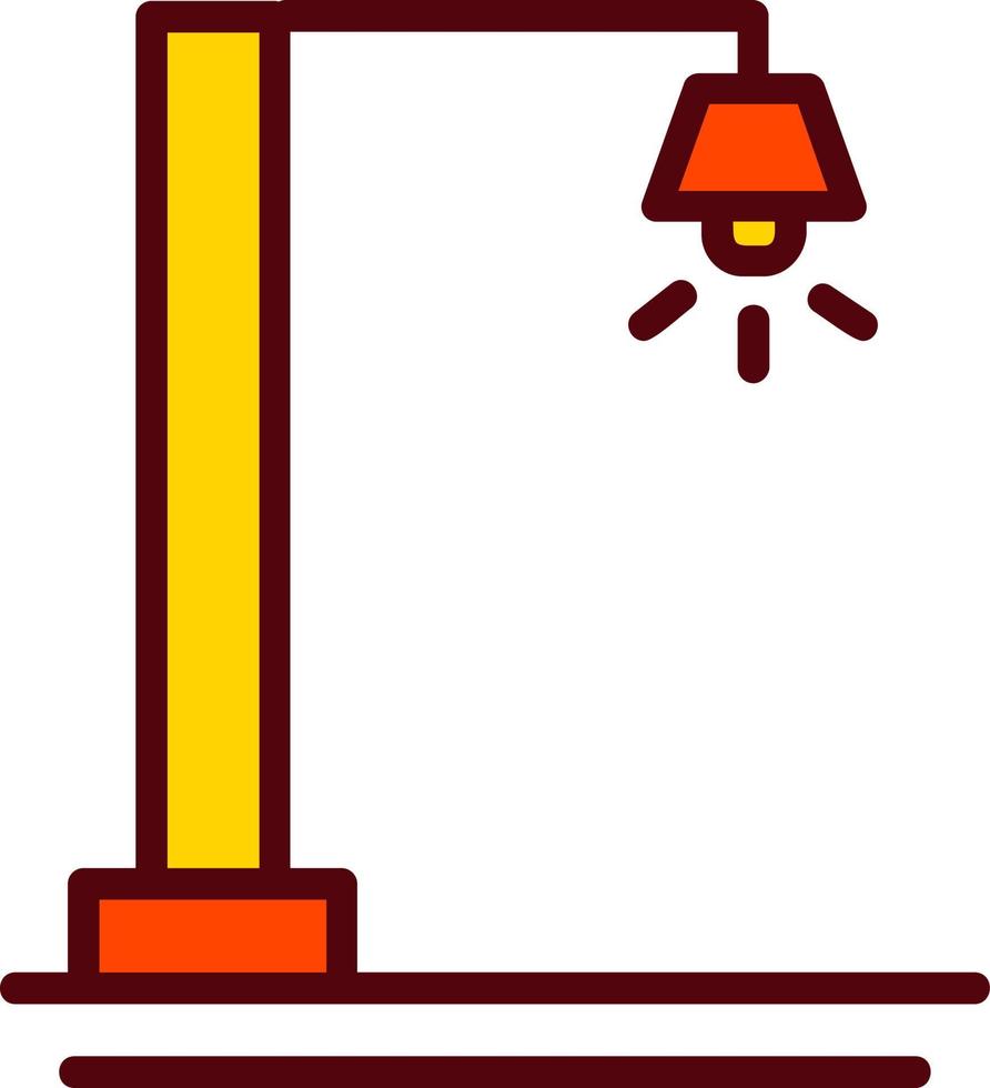 ícone de vetor de lâmpada de rua