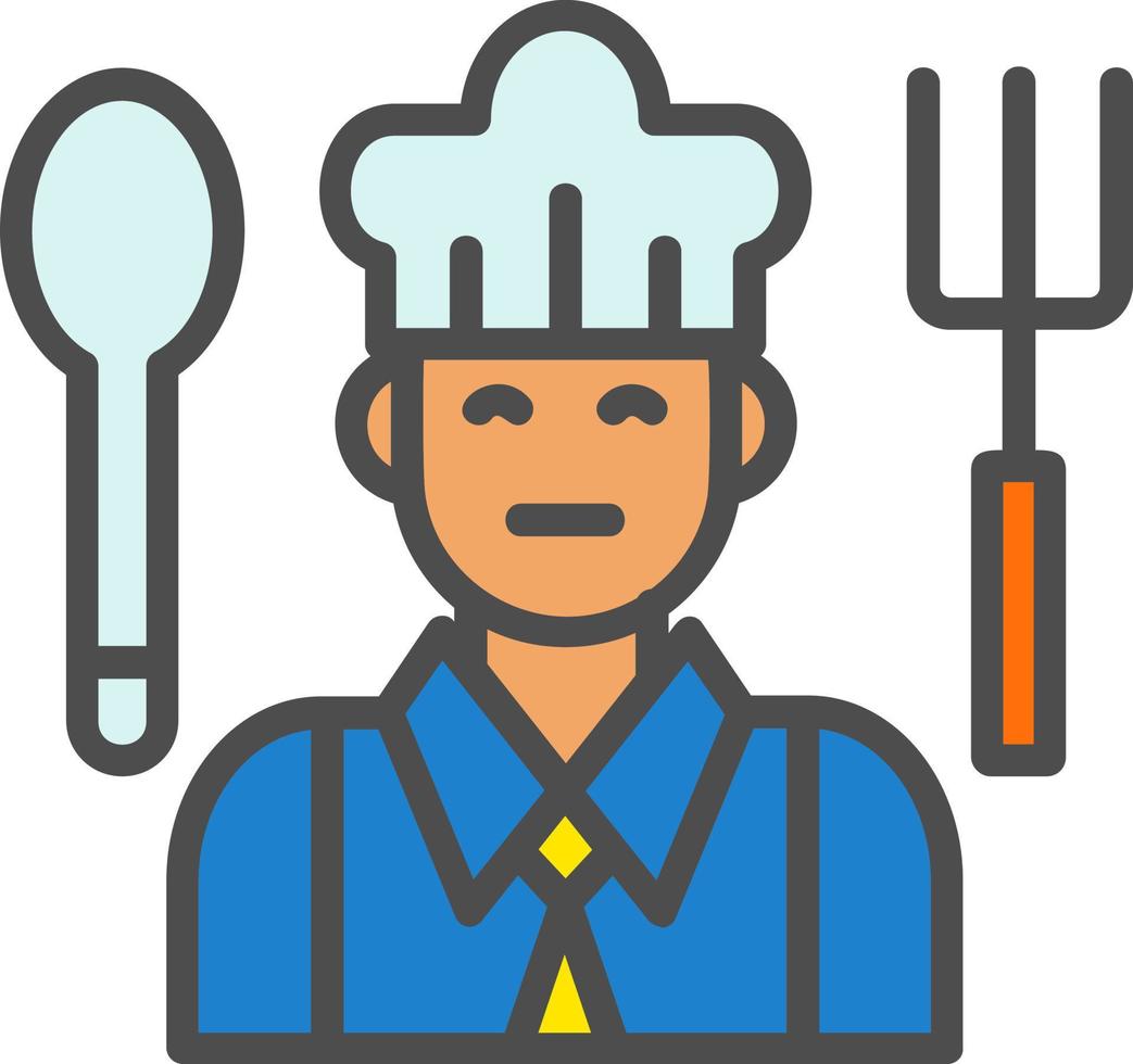 ícone de vetor de chef