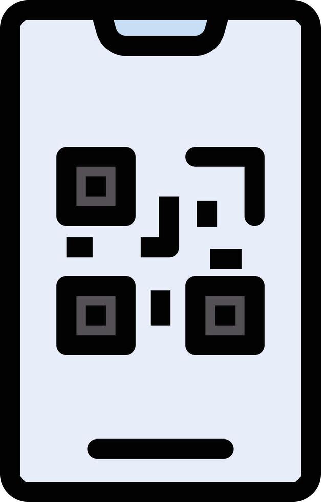 ilustração vetorial de código qr móvel em ícones de símbolos.vector de qualidade background.premium para conceito e design gráfico. vetor