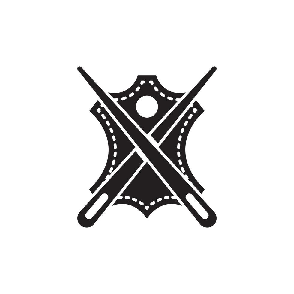 vetor de design de ícone de logotipo de couro
