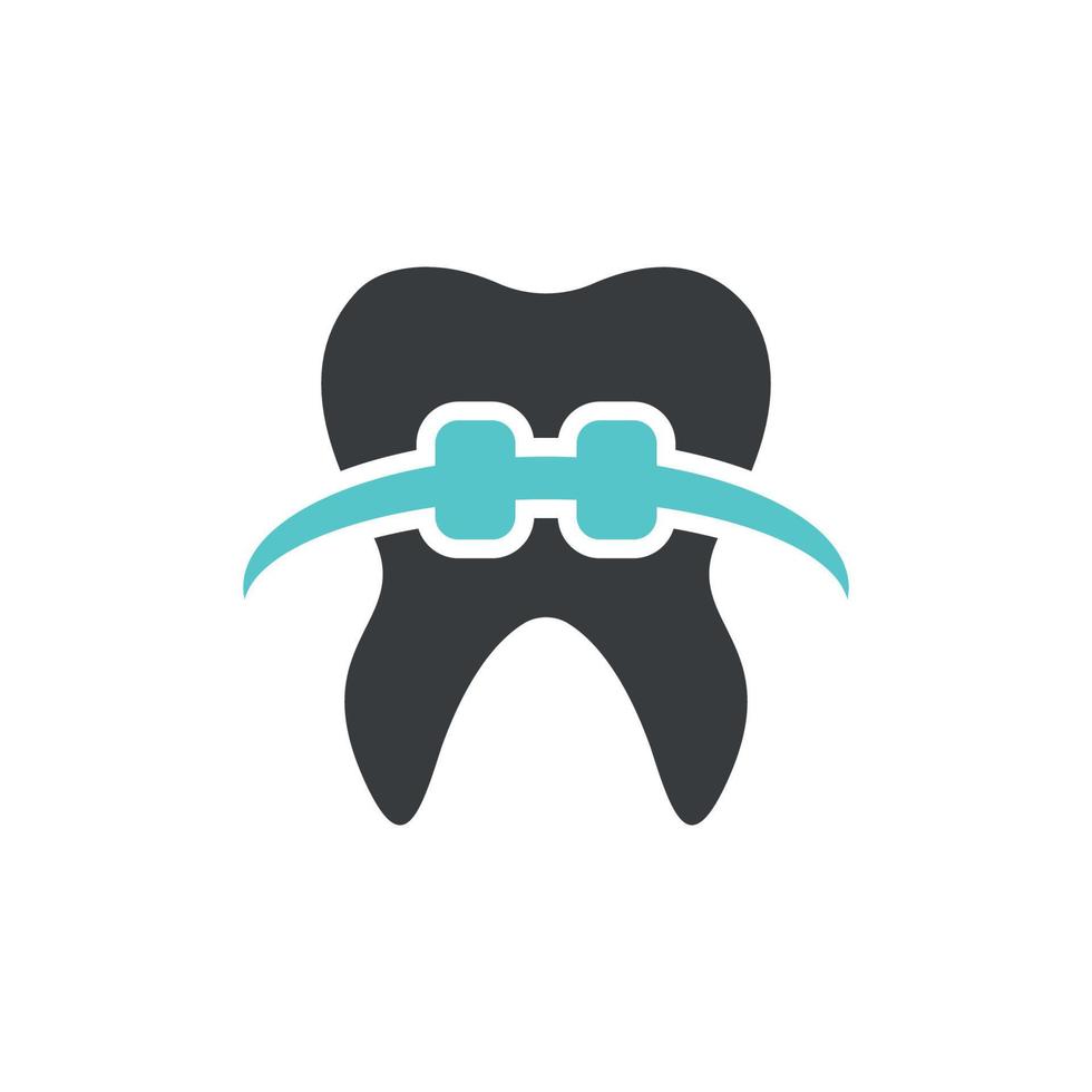 vetor de design de ícone de logotipo dental