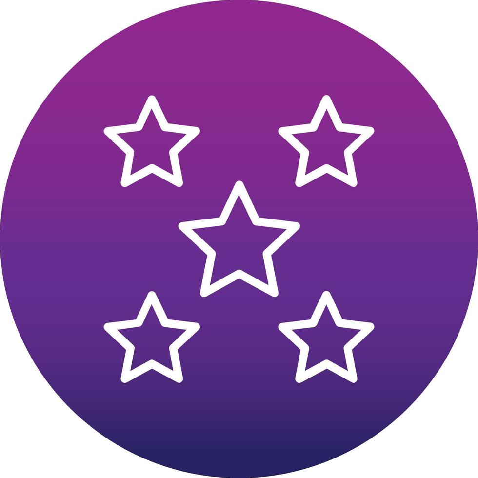 ícone de vetor de 5 estrelas