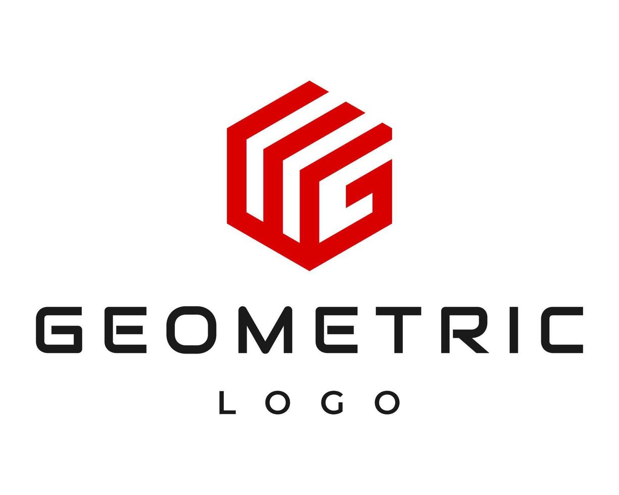 letra w e g design de logotipo comercial. vetor