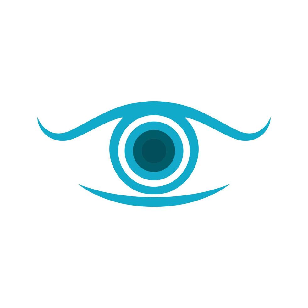 design de logotipo de vetor para cuidados com os olhos